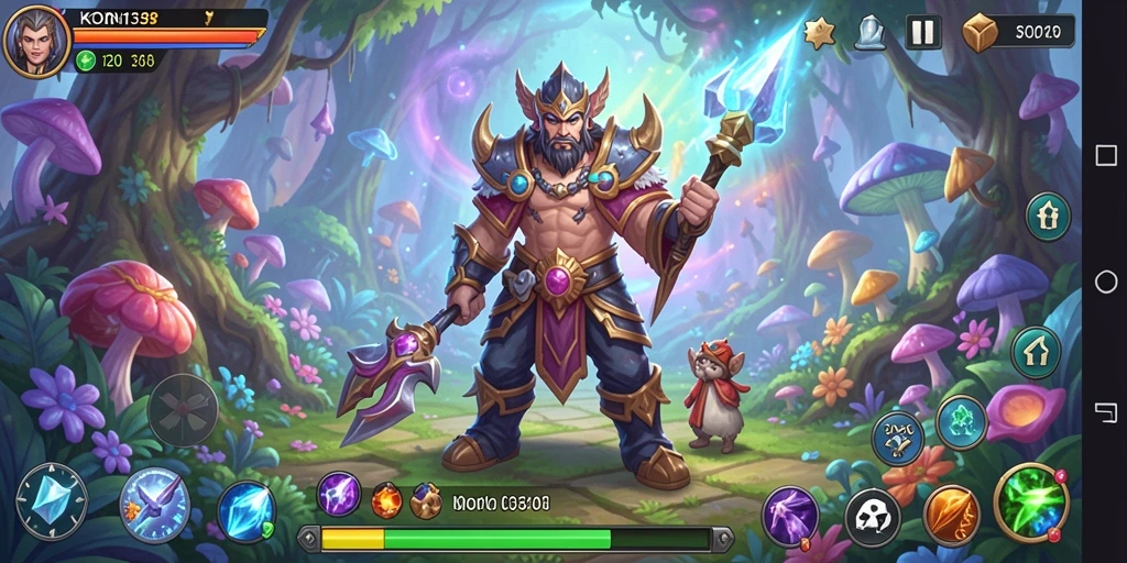 Tangkapan layar gameplay KOIN138 yang menampilkan petualangan seru di dunia fantasi.